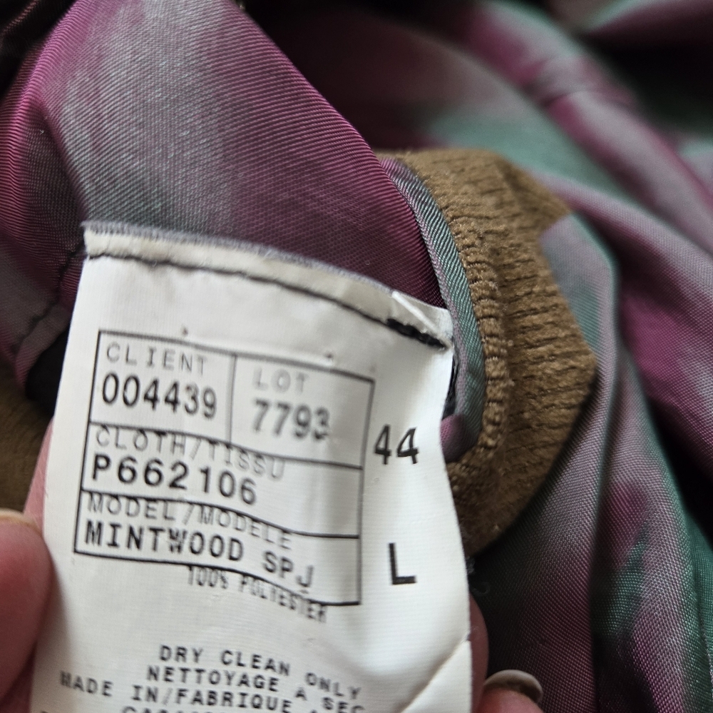 THOMAS JEFFREY/ JACK VICTOR lightweight Camel Corduroy Sportcoat. Mens 44L - Picture 12 of 12